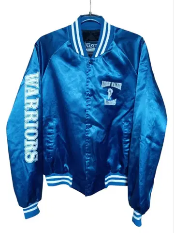 90s NASCO WARRIORS 바시티 자켓 블루종 구제 의류