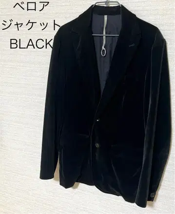 빈티지 벨로아 BLACK 자켓 L 상당