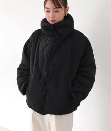 andme 다이아 퀼팅 페이크 다운 패딩 자켓