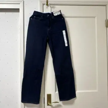 UNIQLO 와이드 스트레이트 청바지 22 네이비