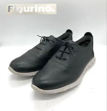 Figurino 가죽 스니커즈 블랙 주름 가죽