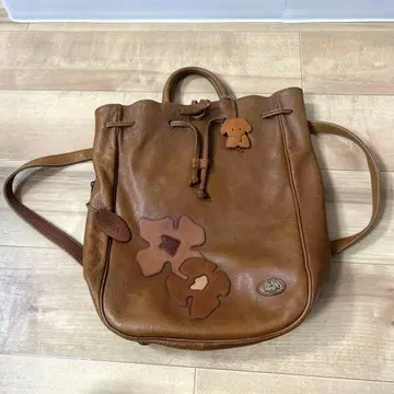 IBIZA 이비자 꽃 모티브 패치워크 백팩 가죽 백