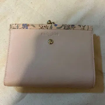 새상품급 marie claire 접이식 지갑 핑크