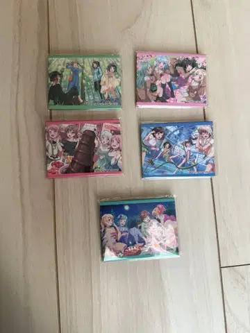 뱅드림 스퀘어 캔뱃지 5개 세트