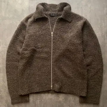 COMME CA DU MODE MEN 울 집업 니트 블루종