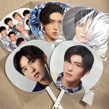 Snow Man 메구로 렌 부채 5개 세트