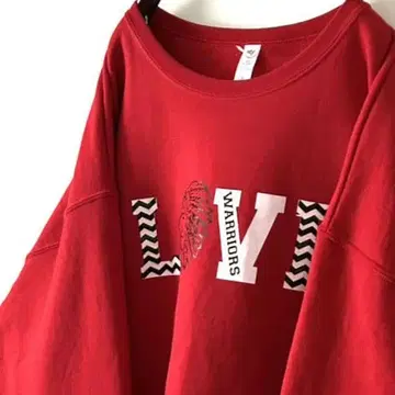 저지즈 LOVE WARRIORS 맨투맨 XL 레드 빨간색 구제 의류