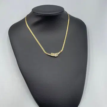 22 빈티지 하자품 grosse 골드 체인 크리스탈 목걸이