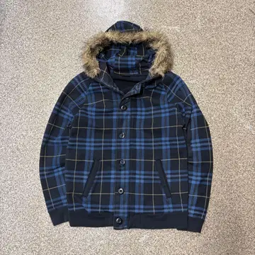 y2k 00s archive 체크 집업 후드티 퍼 그런지