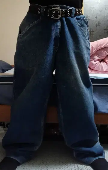 칼카니 초와이드 36인치 배기 팬츠