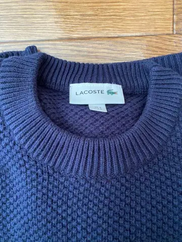 라코스테 LACOSTE 와플 니트 스웨터 네이비 M 사이즈 상당