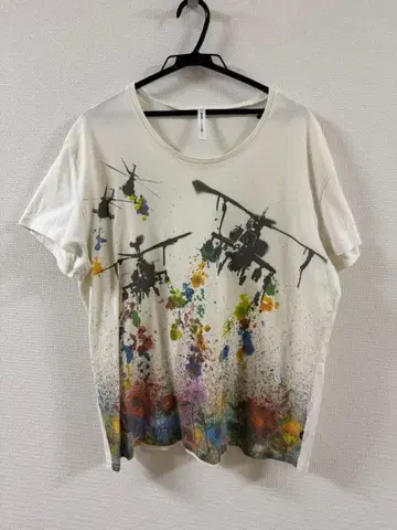 그램 glamb 헬리콥터 그래픽 T셔츠