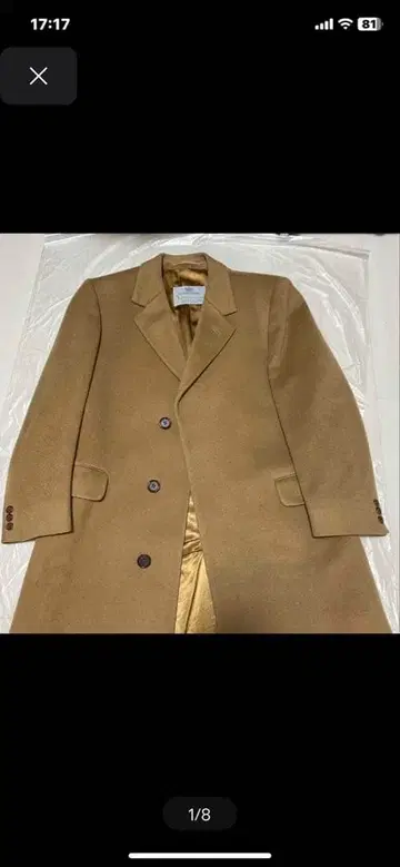 아쿠아 스큐텀 aquascutum 캐시미어 100% 체스터 코트