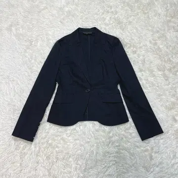 UNTITLED 언타이틀 짧은 기장 자켓 블랙 어깨 패드 없음 얇은 소재