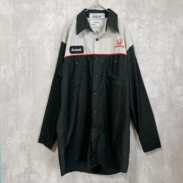 HONDA 혼다 워크 셔츠 Marineth 자수 포함