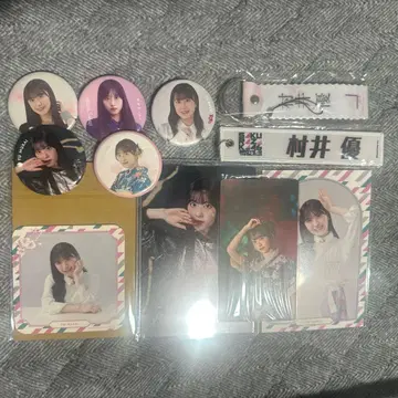 무라이 유우 굿즈 세트 카페 엽서 사쿠콜레 캔뱃지 스트랩