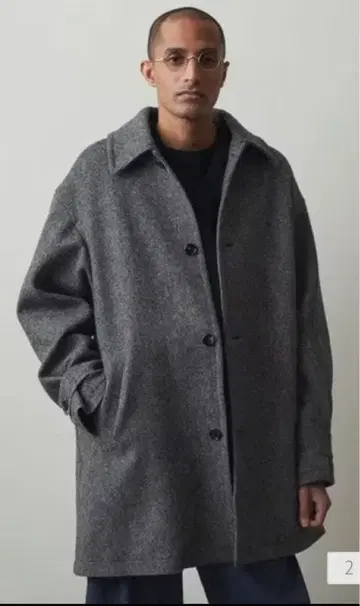 스티븐 알란 셰트 트위드 하프 발마칸 코트 S 사이즈