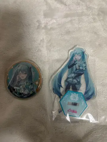 하츠네 미쿠 아크릴 스탠드 캔뱃지 16주년