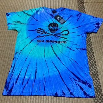 씨 셰퍼드 T셔츠 타이 다이 sea shepherd