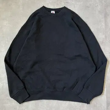 프룻 오브 더 룸 맨투맨 구제 의류 00s 무지 XL 블랙 17105