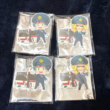 히로아카 시즈테츠 러버 키링 미도리야 올마이트 세트