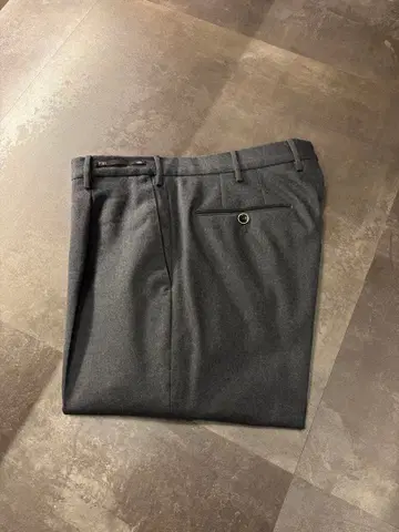 컨디션 최상 PT01 슬랙스 원플리츠 차콜 그레이 48 BEAMS