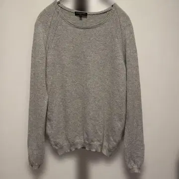 HEMISPHERES 그레이 캐시미어 100% 긴팔 니트 36