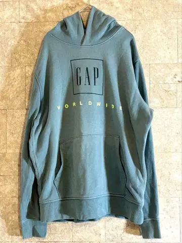 구제풍 GAP 갭 후드 부착 후드티 그레이