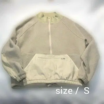 REMI RELIEF 플리스 아노락 베이지 S