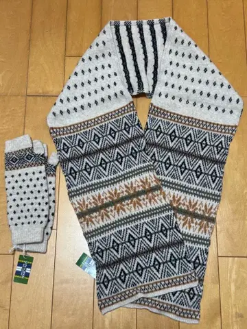 GLENGORDON 울 머플러 택 포함 새상품