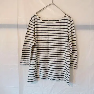 즉시 구매 PYLUS 보더 5부 소매 상의 [ L ] 화이트 네이비