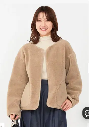 any sis 새상품 리버서블 숏 보아 아우터