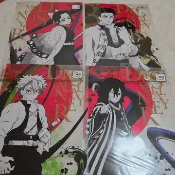 귀멸의 칼날 제일복권 습격 클리어 포스터 세트 기둥