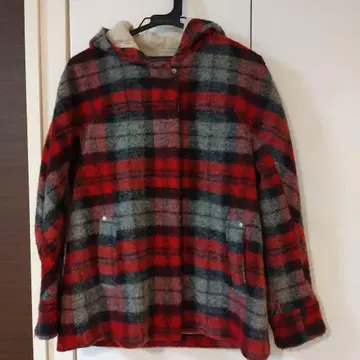 NEW YORKER BLUE 체크 무늬 울 코트 size11AR