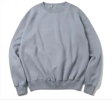 AURALEE SMOOTH SOFT SWEAT P/O 블루 그레이 4