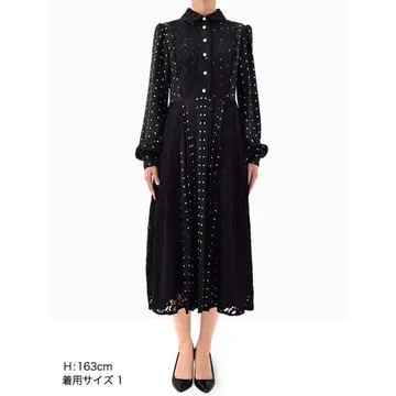 체스티 chesty 도트 레이스 플리츠 원피스 1