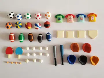 IWAKO [재미있는 지우개] 스포츠 세트 (총 47개)