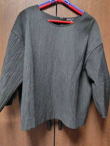 INDIVI 스트라이프 자카드 블라우스 7분 소매 15