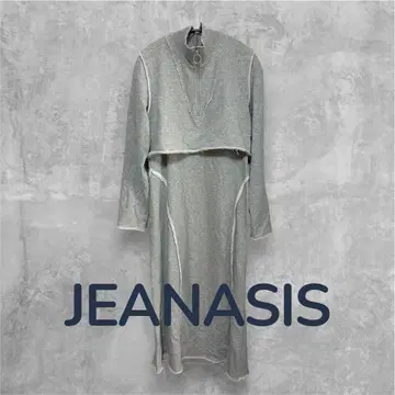 JEANASIS 그레이 롱 원피스 긴팔