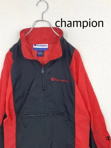 champion 하프 지퍼 풀오버 나일론 자켓 윈드브레이커