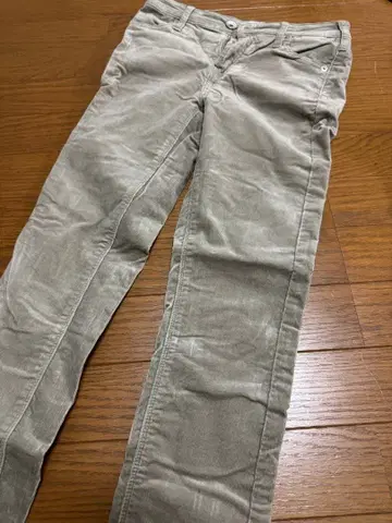 벨로아 원단 스키니 팬츠 포켓 부착