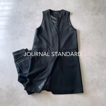 저널 스탠다드 롱 베스트 롱 베스트 겉옷 블랙