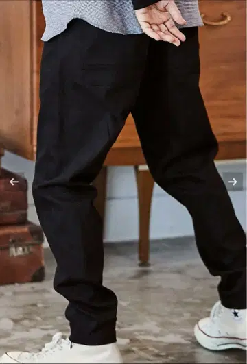 CAMBIO(캄비오) 밑단 ZIP 테이퍼드 팬츠