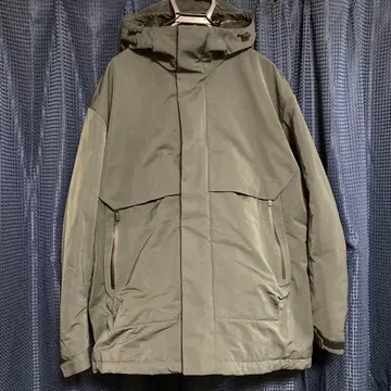 UNIQLO +J 하이브리드 다운 오버사이즈 파카 XL 다크 그린