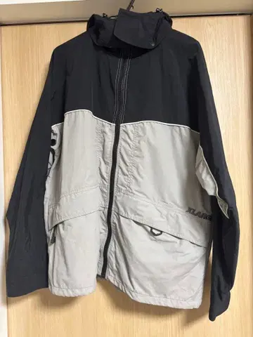 XLARGE NYLON HOODED JACKET L 블랙/그레이