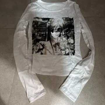 긴팔 anime 헤이세이 y2k 시어 탑 여성 패턴 코믹스 아오바 군