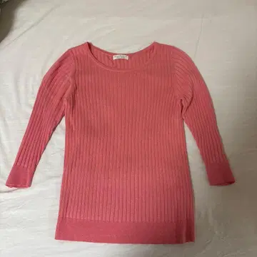 BEAUTY&YOUTH 유나이티드 애로우즈 핑크 리브 니트