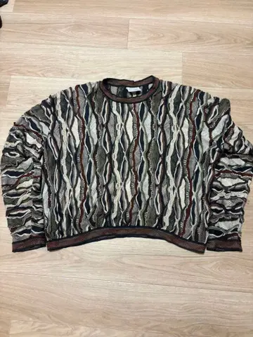 90s COOGI 니트 스웨터 XL 크롭 기장