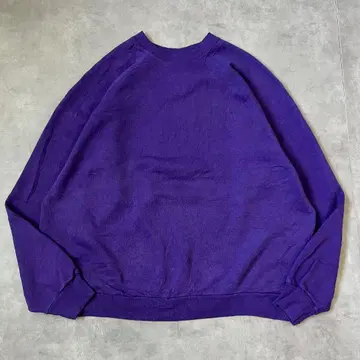 탈텍스 맨투맨 래글런 USA 90s 무지 XL 보라색 17113