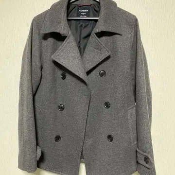 CONFORM 그레이 피 코트 울 혼방